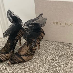 Jimmy Choo Nude and Black Heels